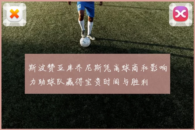 斯波赞亚库乔尼斯凭高球商和影响力助球队赢得宝贵时间与胜利