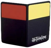 Tandem Red & Yellow Penalty Cards With Holder Game Gear