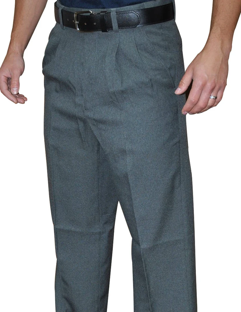 Smitty Expander Waistband Pleated Style Pant Charcoal Grey: Base, Plate Or Combo 1 Smitty Expander Waistband Pleated Style Pant Charcoal Grey: Base, Plate Or Combo