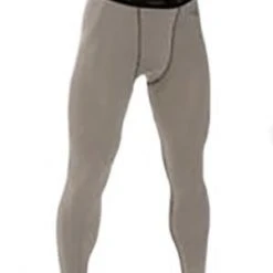 Compression Gear & Under Garments Smitty Grey Compression Tights W/ Cup Pocket