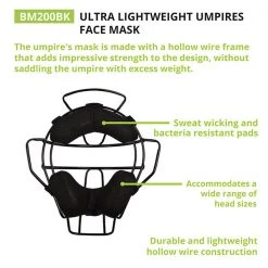 Champion Ultra Light Umpire Face Mask Face Masks & Helmets