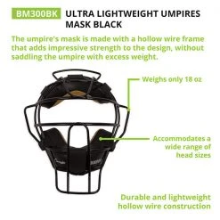 Face Masks & Helmets Champion Ultra Lightweight Umpire Mask
