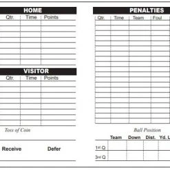 Stripes Plus Large Foldable Football Game Card