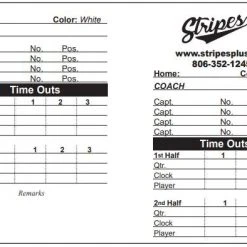 Stripes Plus Large Foldable Football Game Card