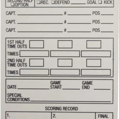 Cliff Keen Reusable Football Information Card