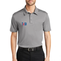 Stripes Plus **NEW** Grey TASO Embroidered Volleyball Short Sleeve Shirt