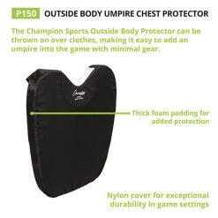 Champion Outside Body Umpire Chest Protector Chest Protectors