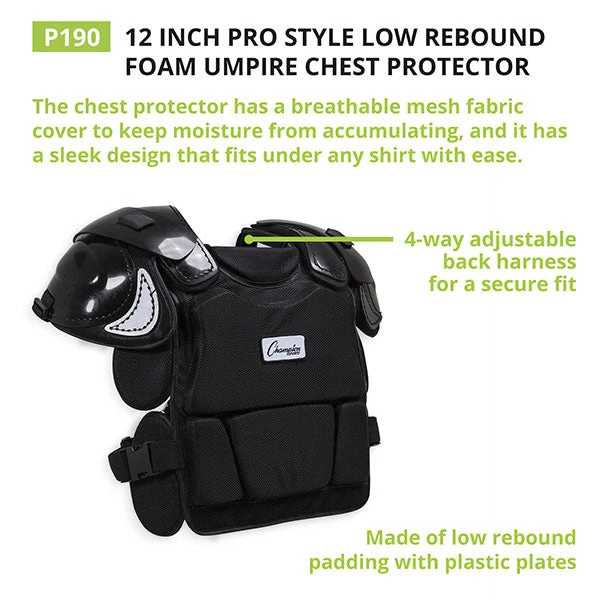 Champion Low Rebound Umpire Chest Protector 3 Champion Low Rebound Umpire Chest Protector