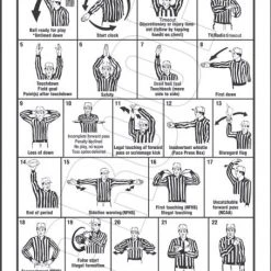 Stripes Plus Football Signal Card