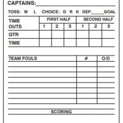 Stripes Plus Small Double Sided Football Game Card