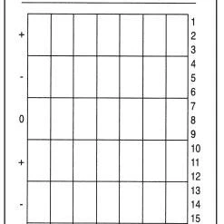 Stripes Plus Double Sided Volleyball Lineup Card