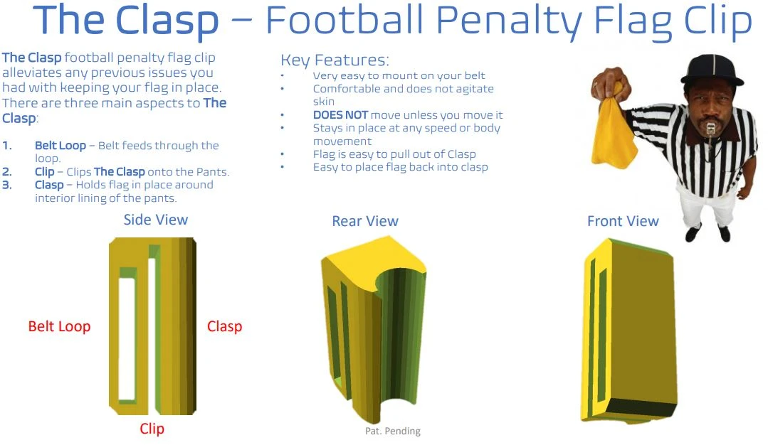 The Clasp - Football Penalty Flag Clip 3 The Clasp - Football Penalty Flag Clip