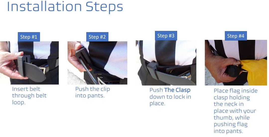 The Clasp - Football Penalty Flag Clip 4 The Clasp - Football Penalty Flag Clip